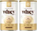 SOLGAR Gras Fed Whey to Go, Vanille - 11,9 oz, Verpakking van 2 - Gras-Fed Wei Proteïne Poeder - rBGH Vrij, Non-GMO, Glutenvrij - 26 Totaal porties