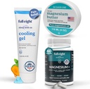 Wellness: Magnesium+ 500 MG 60 Caps, Magnesium Body Butter 4oz & Cooling Gel 4oz Ondersteuning Slaap, Spieren en Comfort Natuurlijk