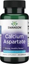 Swanson Calcium aspartaat - Herbal Supplement Promoting Bone, Heart, & Muscle Health - Natural Formula Promoting Total Body Wellness - (60 Capsules-200mg Elk)
