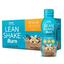 GNC Lean Shake Burn met cafeïne, klinisch bewezen gewichtsmanagement, klaar om te drinken Maaltijd Vervanging, 25g Proteïne met Zero Added Sugar, Vanilla Latte, Pack van 12