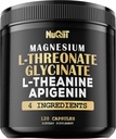 Magnesium L-Threonate Capsules 500mg Magnesium Glycinate 500mg & More Supplement - 120 Capsules - Indrukwekkende voordelen voor ondersteuning Positieve Mood, Spiergroei, Immuunstelsel, Hersengezondheid & Focus