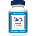The Vitamin Shoppe Coral Calcium 1.500MG - Eco Safe Bron van Calcium, Magnesium & Trace Mineralen ter ondersteuning van gezonde botten en tanden (180 Capsules)