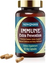 Immuun Extra Preventie, Natuurlijke Immuun Ondersteuning, Klinisch Getest Formule, Natuurlijke Verdediging, Body Wellness, Niet-Drowsy, Geen Chemische Ingrediënt. Bekroond met de grootste uitvinding. 60 capsules