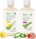 AloëCure Biologische Aloë Vera Sap - 2 Fles Sample Pack - Citroen en druivensmaak - 2x500ml