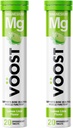 VOOST, Magnesium, Ondersteunt Bone Health and Muscle Health, Bruisende Vitamine Drink Tablet, Geen Suiker + Lage Calorie Vitamine Supplement Blend, Lemon Lime smaak, 40 Tellen