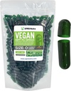 XPRS Nutra Maat 0 Lege capsules - 500 Graaf Lege Vegan Capsules - Vegetarische pillen - DIY plantaardige Capsule vullen - Veggie pilscaps voor Do-It-Yourself Supplements (Forest Green)