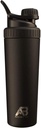 AeroBattle Cryo Shaker Cup, geïsoleerd roestvrij staal waterfles en eiwit Shaker, Mixes Proteïne en preworkout met Turbulent Mixing Technology, Geen Blending Ball of Wisk, 26oz, Black Ice
