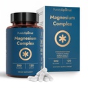 Puur Optimaal Magnesium Complex - 6 vormen Magnesium Glycinate, Citrate & Malate - Slaapondersteuning, Stress Relief, Spieren, Hart Gezondheid & Relaxation - Magnesium Supplement voor vrouwen & mannen, 120 Caps
