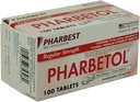 Pharbetol Acetaminofen 325mg Regelmatige sterkte, Pijnstiller, Koortsreducer Tabletten, 100 Tellen (Pack of 1)