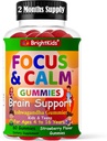 BrightKids Focus & kalme gummies voor kinderen met Ashwagandha Ondersteunt aandacht, concentratie, ontspannen, Mood & Energy 