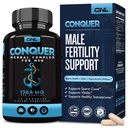 Conquer Heren Vruchtbaarheid Supplement - Testosteron Booster voor mannen w/ Maca Root, geile geit onkruid & Tribulus Terrestris - mannelijke vruchtbaarheid supplement - Libido Booster voor mannen - mannelijke enhancement pillen -60Ct