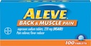 Verhoog rug- en spierpijn tabletten, snelle acting de hele dag gerichte verlichting voor hoofdpijn, spier- en rugpijn, Naproxen natriumcapsules, 220 mg, 100 Tel.