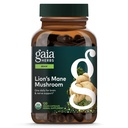 Gaia Herbs Lion's Mane Mushroom - Brain Health Support* - 120 Vegan Capsules (120 Servings)