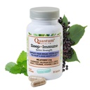 Quantum Health Slaapimmune Melatonine 5mg Ondersteuning Supplement L Theanine Valeriaan Wortel + Vlierbessen Vitamine C & D Immuniteit Boost Dagelijkse Geheel Lichaam Welzijn voor Vrouwen & Mannen - 30 Capsules