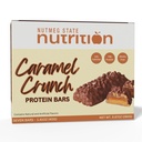 Nutmeg State Nutrition - Hoge proteïnerepen, Glutenvrij, Low Cholesterol, Low Natrium, Lage Suiker, Ideaal eiwit Compatibel, 7 porties per doos (Caramel Crunch)