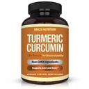 Arazo Voeding Kurkuma Curcumine met BioPerine 1300mg met Black Pepper - Joint Support Voedingssupplementen - 100% Kruiden Tumeric Root Capsules