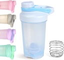 D.Y.A 16oz Leak Proof Sport Shaker Bottle for Protein Shakes, Pre Workout and Travel - BPA Free & Easy Clean, Blue