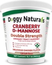 Cranberry D-Mannose voor honden en katten urinetrekinfectie Ondersteuning voorkomt en Elimineert UTI, blaasinfectie Nierondersteuning 11.4 oz (Dubbele kracht Zachte kauw, 120 zachte kauw)