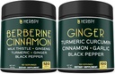 Bundel 7in1 Berberine HCl & 5in1 Ginger Supplement - Ondersteuning Immune, spijsvertering en hartgezondheid