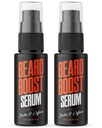 Wild Willies Beard Growth Serum (2-Pack) - Natural Beard Care with Biotin & Caffeine for Healthier, Thicker & Fuller-Looking Mustache - Daily Grooming Routine Nourishes & Hydrates Mens Facial Hair