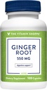De Vitamine Shoppe Gemberwortel 550MG, Hele kruidensupplement dat Digestie & kalmeren ondersteunt (100 capsules)