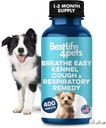 Adem Easy Natural Cough Relief voor honden - Gentle Senior Dog Respiratory, Congestie en niezen Relief Plus Trachea en Luchtweg Ondersteuning voor Brachycephalic honden zorgt voor kalme wandelingen en rustgevende slaap