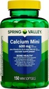 Spring Valley Calcium Mini 600 mg Plus Vitamin D3, 150 Count, Dietary Supplement, Small Calcium Pills Bundle with Luall's 45 Diabetes Decoded