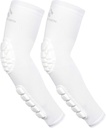 2PCS Gewatteerde Elleboog Voorarm Mouwen Compressie Arm Beschermende Ondersteuning