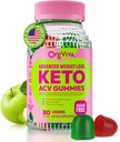 Keto Acv Gummies for Advanced Weight Loss: Apple Cider Vinegar Gummies with Vitamines to Support Digestie, Metabolisme, & Immune Health - Sugar Free 80 ct