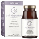 Nutri-Rich Magnesium Glycinate Chelate, Magnesium 400mg,Vitamine voor betere slaap, MCT Olie, hoge potentie, Gemakkelijk Absorptie, Spier, Hart Gezondheid, Ontspanning, 90 Tellen, Glutenvrij, Geen soja, Niet GGO