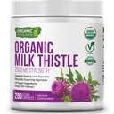 USDA Biologische Melkdistel 30:1 Extract Capsules, 280 Vegan Capsules, Rijk aan Silymarin Flavonoïden, Lever Reiniging en Lever Detox Ondersteuning, Standaard 30X Extract, Made in the USA