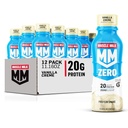 Muscle Milk Zero Protein Shake, Vanilla Crème, 20g Protein, Zero Sugar, 100 Calories, Calcium, Vitaminen A, C & D, 4g Fiber, Energizing Snack, Workout Recovery, Verpakking mei Vary 11,16 Fl Oz (Pack van 12)