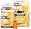 Wild & Organic Ashwagandha Gummies 2000mg - Mood Support Supplement w/Ashwagandha Root Extra Strength - Natural Calm Supplements Gummies - 60 Vegan, Non-GMO Kauwen