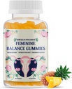 Vrouwelijke Balance Gummies, Premium Balance Gummies - Hawaiiaanse Ananas, Ondersteuning van de gezondheid en welzijn van vrouwen, evenwichtige pH, verbeteren Immune, Veganist, Glutenvrije