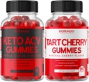 Keto ACV Gummies (90 Count) Advanced Weight Loss Formula Support Healthy Digestie & Metabolisme - Tart Cherry Gummies (90 Count) Uric Acid Level Support met Selderij Zaad Extract - NON GGO & Made in US