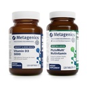 Metagenics Bundle - D3 5000 & PhytoMulti Without Iron - 120 Softgels of D3 5000 for Immune Support, Bone Health & Heart Health - 120 Tablets of PhytoMulti Without Iron for Algehele Health & Aging