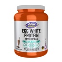 NOW Foods Sports Nutrition, Egg White Protein, 20 g met BCAA's, Romige chocoladepoeder, 1,5 pond