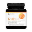 Youtheory K2D3 - Bone & Heart Health Support - Combines Vitamin D3 & Vitamin K2 - Dairy, Soy & Gluten Free - 60 Vegetarische Capsules