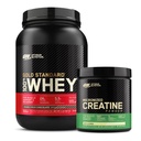Optimale voeding op goud standaard 100% Wei eiwit primaire bron isolatie - dubbele rijke chocolade, 2 Lbs + ON Micronized Creatine Monohydraat poeder - Unflavored, 300 Gram