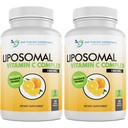 Liposomale vitamine C 1400mg per portie - Hoge Absorptie Ascorbinezuur, Lypo-Spheric Vitamine C Complex Immune Support Supplement w/Powerful Antioxidanten en Collageen Booster, (180 Veggie Caps 2 Pack)