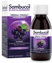 Sambucol Zwarte Vlierbes Siroop - Sambucus Vlierbes Siroop, Zwarte Vlierbes Liquid, Immune Support, Vlierbes Siroop voor kinderen en volwassenen, Hoge Antioxidanten, Glutenvrij - Originele Formule, 4 Fl Oz
