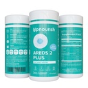 UpNourish AREDS 2 Plus Eye Vitamin Supplement, ARDES 2 Zinkvrij Formule met Luteïne, Zeaxanthine, Saffron, Astaxanthine & DHA - 120 softgels