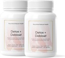 Gevoede natuurlijke gezondheid Detox + Debloat - Melkdistel & Dandelion wortel Vegan Supplement voor vrouwen - Bloating Relief & Digestie Ondersteuning - 120 capsules
