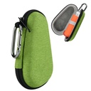 Beautyflier Astma Inhaler Travel Case, Portable Zipper Carry Case voor Inhalator met Clip-On Carabiner, EVA Travel Handige Beschermer voor volwassenen en kinderen, Inhalator niet inbegrepen (4IN, Groen)