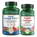 Purity Products Bundle - Vegan Omega 3-6-9 + Vegan Collageen Builder Omega 3-6-9 (
