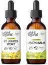 Wild & Organic St John's Wort Tinctuur 2 fl oz & Lemon Balm Tinctuur 2 fl oz