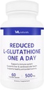 ML Naturals L-Glutathione 500mg per capsule, 120 plantaardige capsules- Immune Support, Antioxidant en Ontgifting, NSF-gecertificeerd en cGMP-compliant.