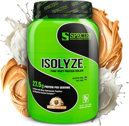Soort Voeding Isolyse Wei Proteïnepoeder, 100% Wei Isolaat voor spieropbouw, 27.5g Proteïne per scoop, Geen suiker en weinig vet (Vanilla Peanut Butter, 22 porties)