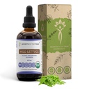 Geheimen van de stam Wilde sla Tinctuur Alcoholvrij Extract, USDA Biologische Wilde Sla (Lactuca virosa) Gedroogd Kruiden (4 FL OZ)