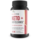 3X Lifetime Keto + ACV Cleanse - Keto Detox Cleanse voor volledige lichaamsreiniging - 90 dagen levering - Help verminderen Belly Bloat w/Psyllium Digestieve Ondersteuning - Bevorderen van energie & Focus - Keto Detox Cleanser